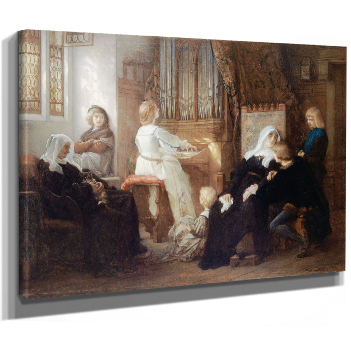 La Veuve du Maitre de Chapelle 1859 By Alexandre Cabanel