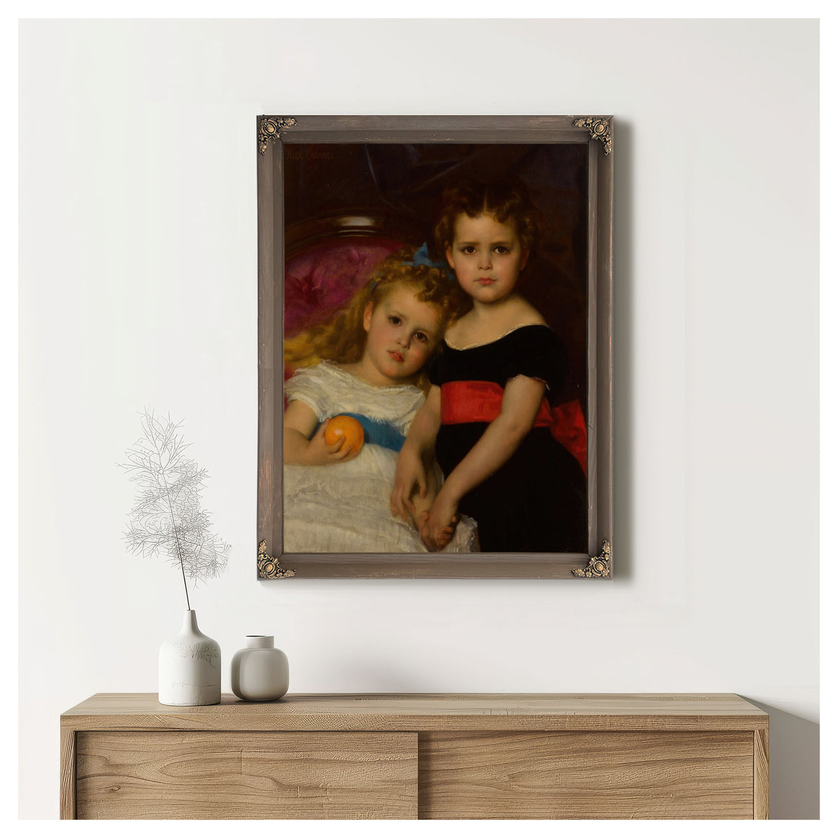 Portait Des Deux Soeurs 1871 By Alexandre Cabanel