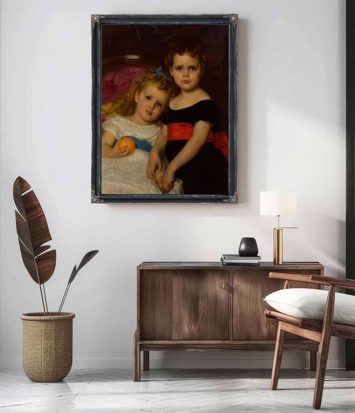 Portait Des Deux Soeurs 1871 By Alexandre Cabanel