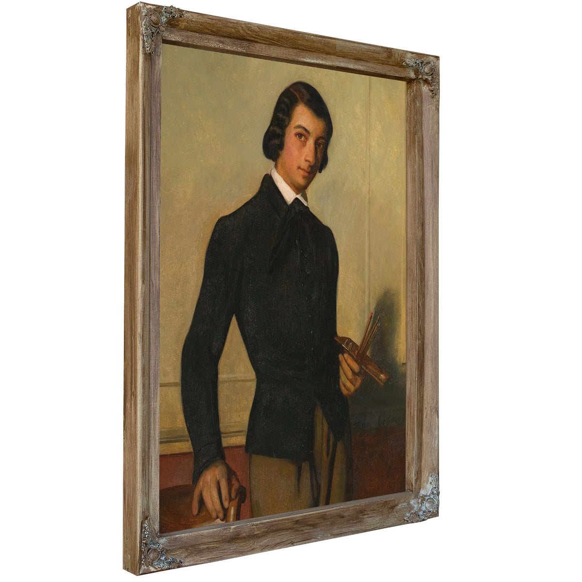 Portrait a Young Artist 1842 By Alexandre Cabanel