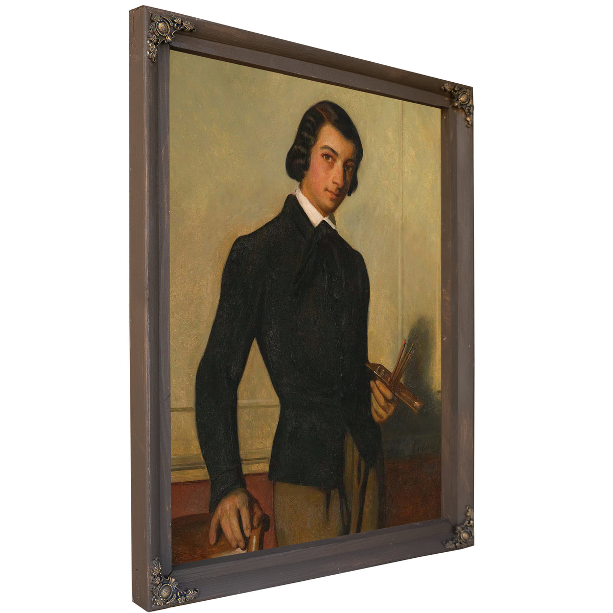 Portrait a Young Artist 1842 By Alexandre Cabanel