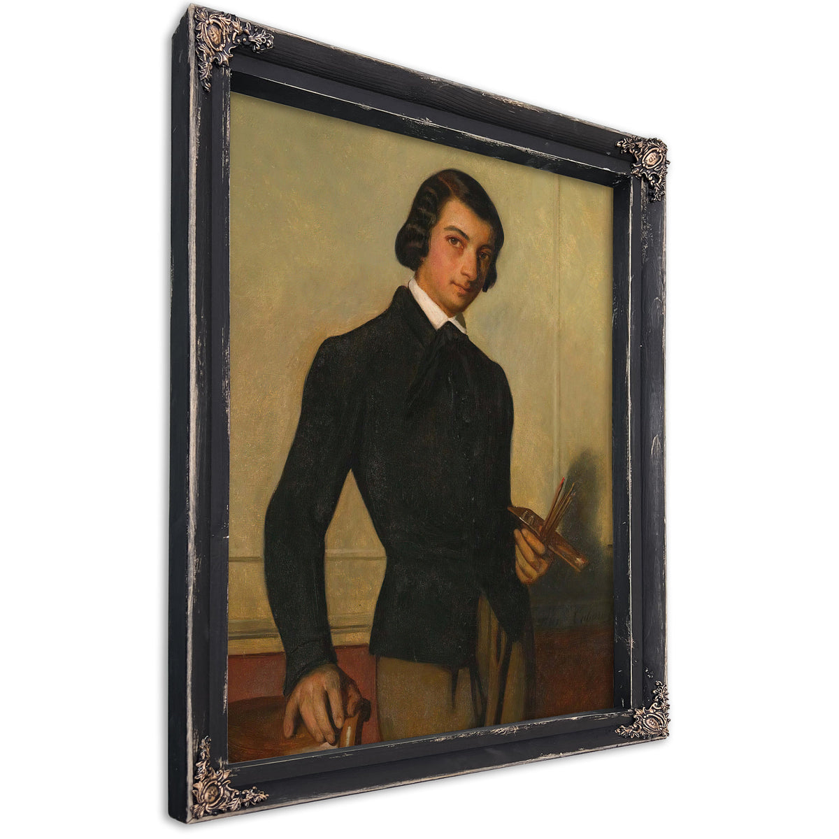Portrait a Young Artist 1842 By Alexandre Cabanel