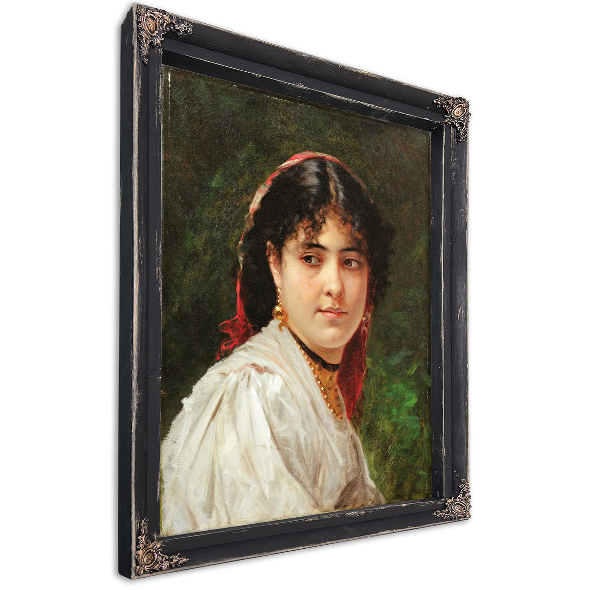 Portrait a Young Italian Woman 1875 By Alexandre Cabanel