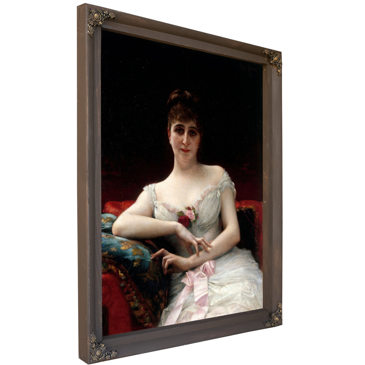 Portrait de Madame Edouard Herve 1884 By Alexandre Cabanel