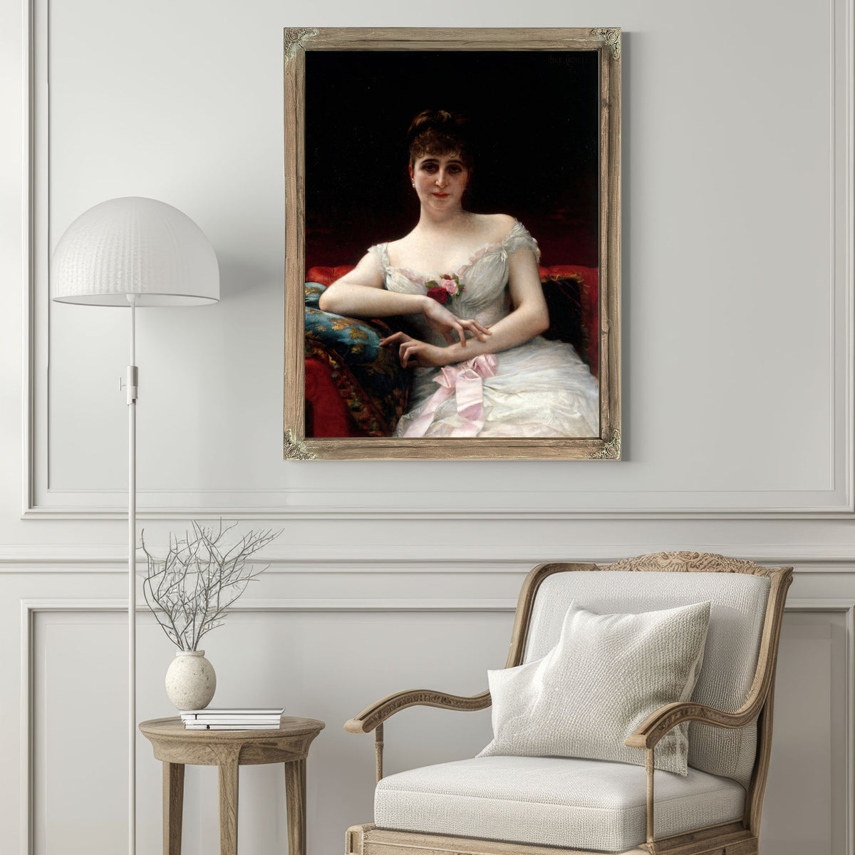 Portrait de Madame Edouard Herve 1884 By Alexandre Cabanel