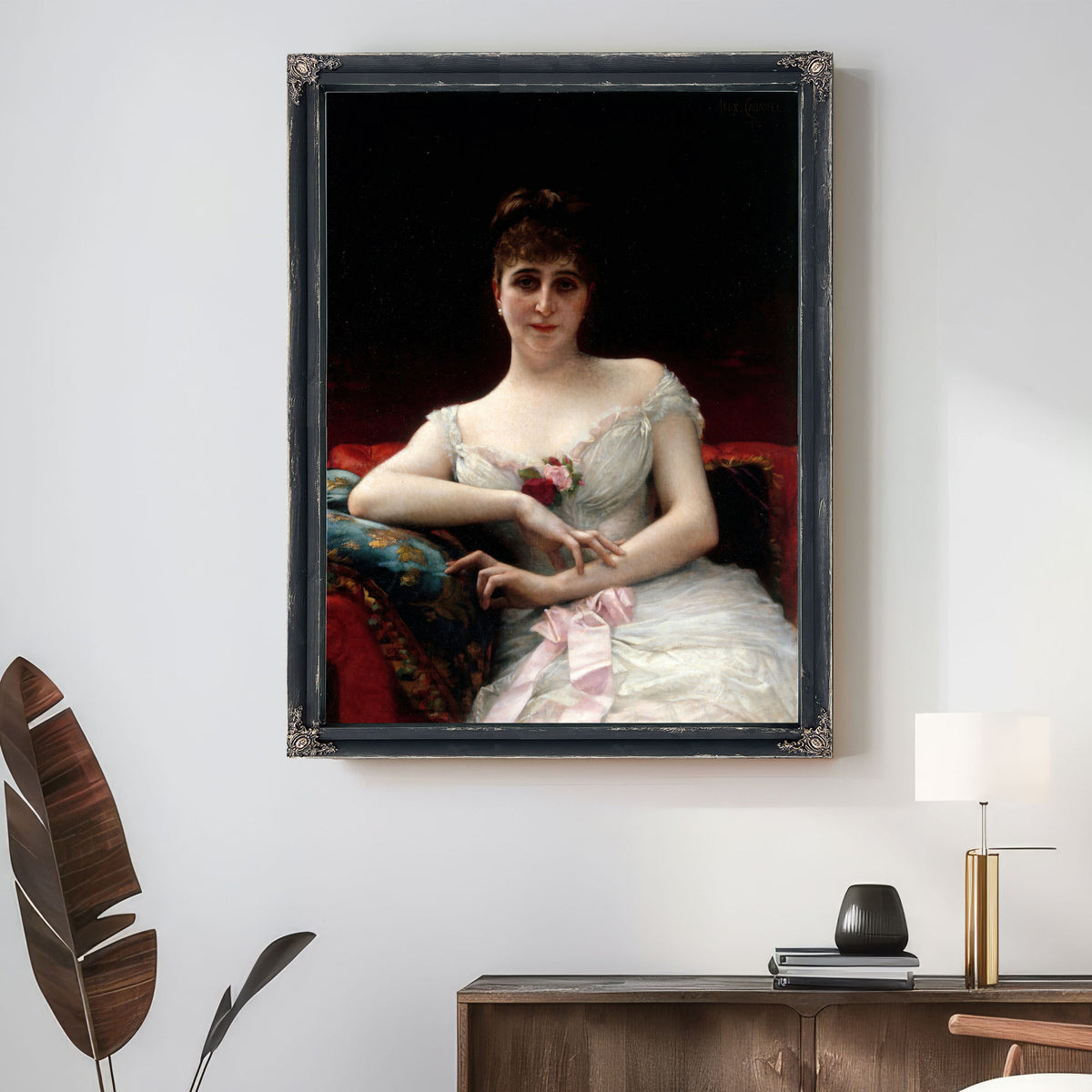 Portrait de Madame Edouard Herve 1884 By Alexandre Cabanel