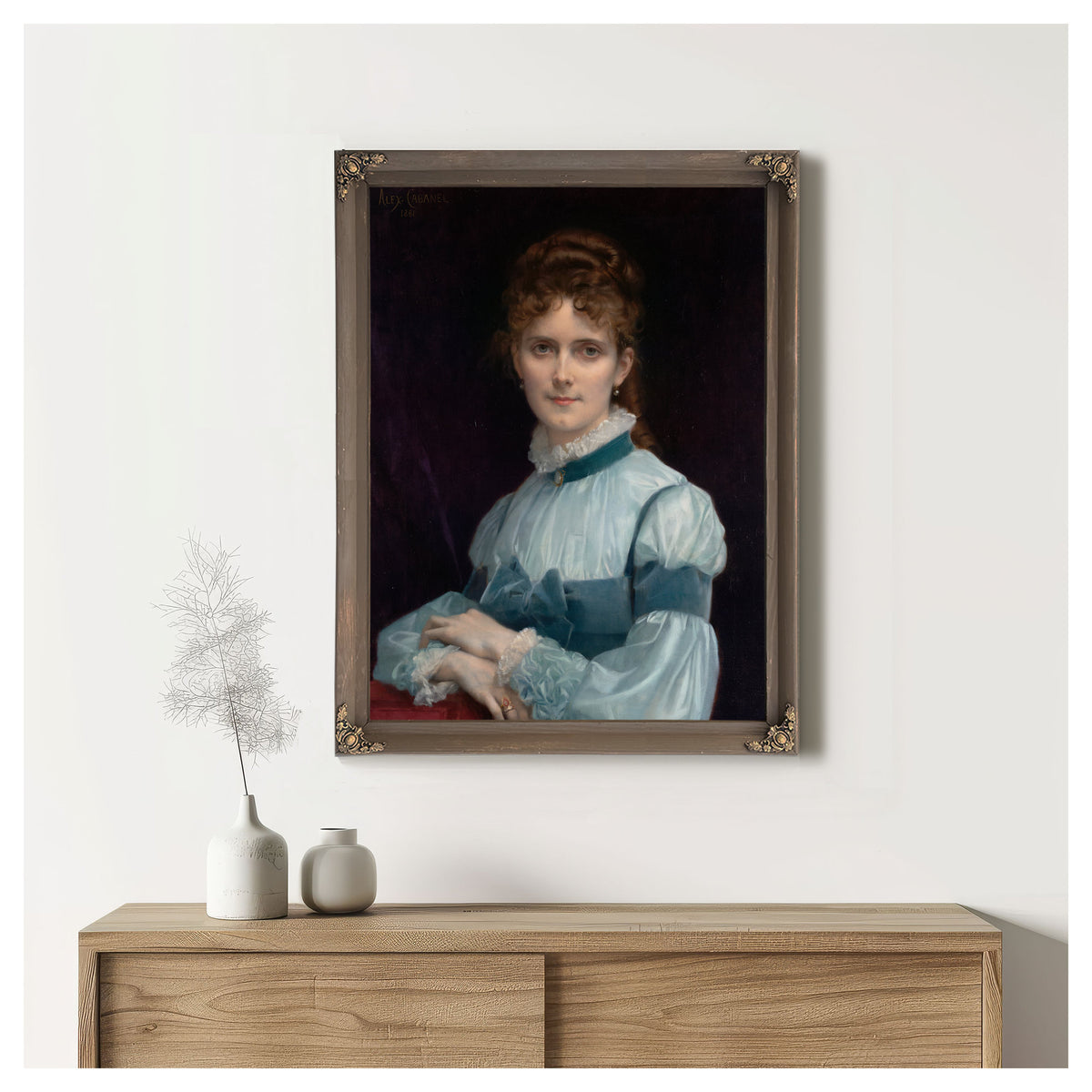 Portrait Miss Fanny Clapp 1881 By Alexandre Cabanel