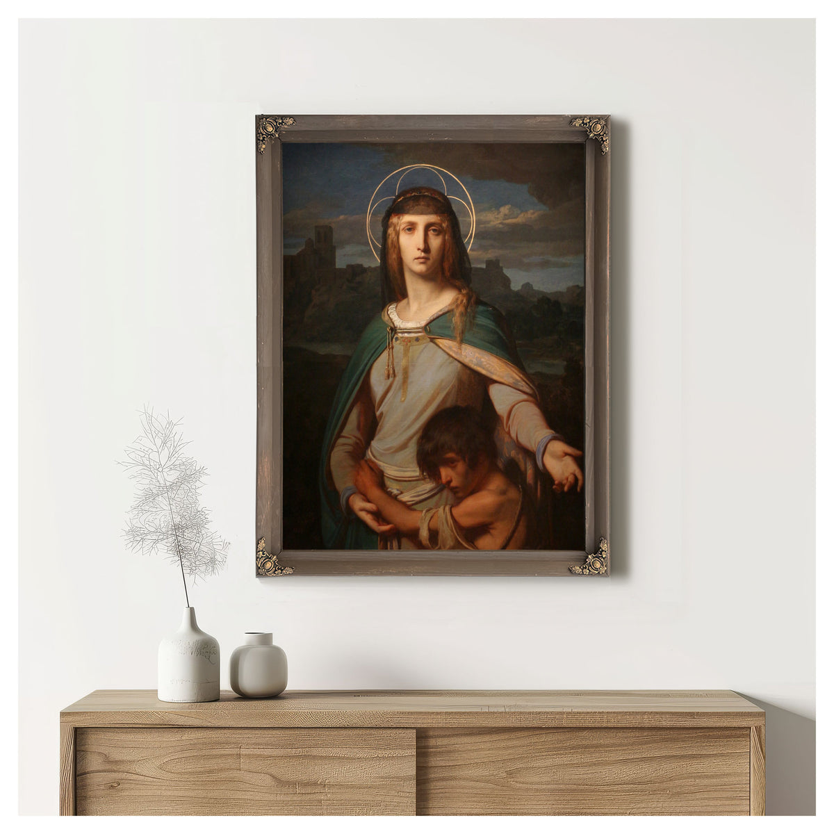 Saint Monica a Landscape By Alexandre Cabanel