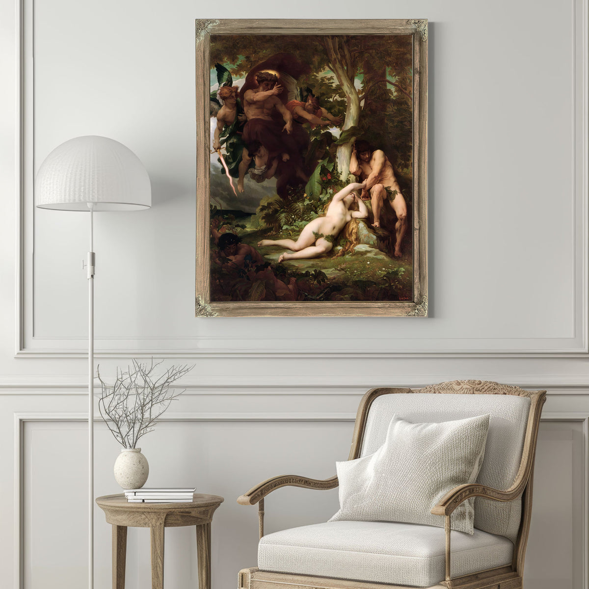 The Expulsion Adam Eve the Garden By Alexandre Cabanel