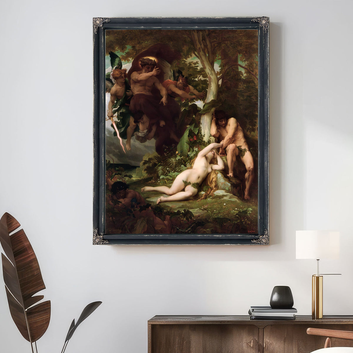 The Expulsion Adam Eve the Garden By Alexandre Cabanel
