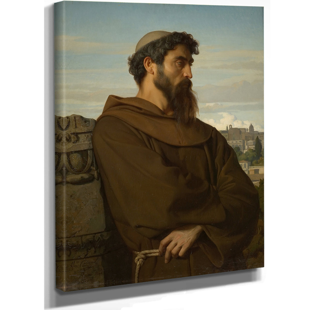 Un Penseur Jeune Moine Romain 1848 By Alexandre Cabanel