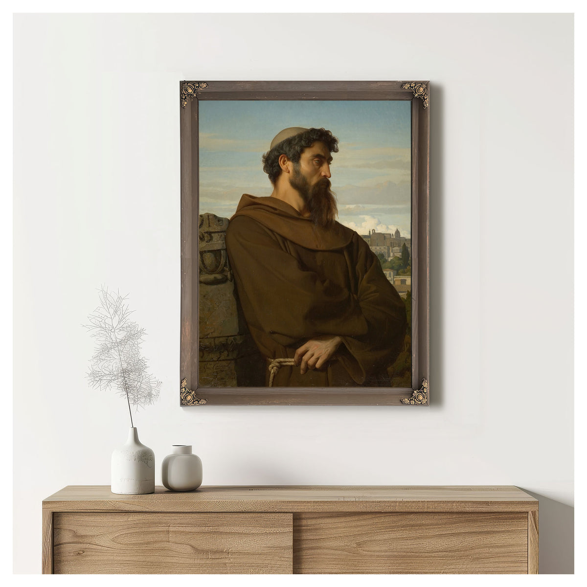 Un Penseur Jeune Moine Romain 1848 By Alexandre Cabanel