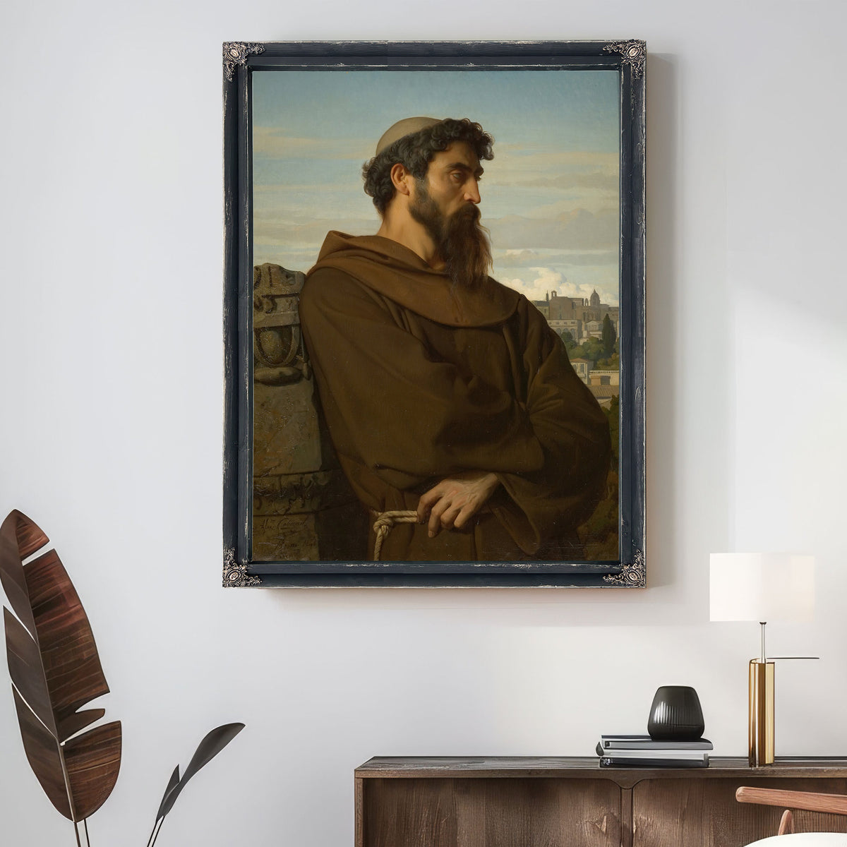 Un Penseur Jeune Moine Romain 1848 By Alexandre Cabanel