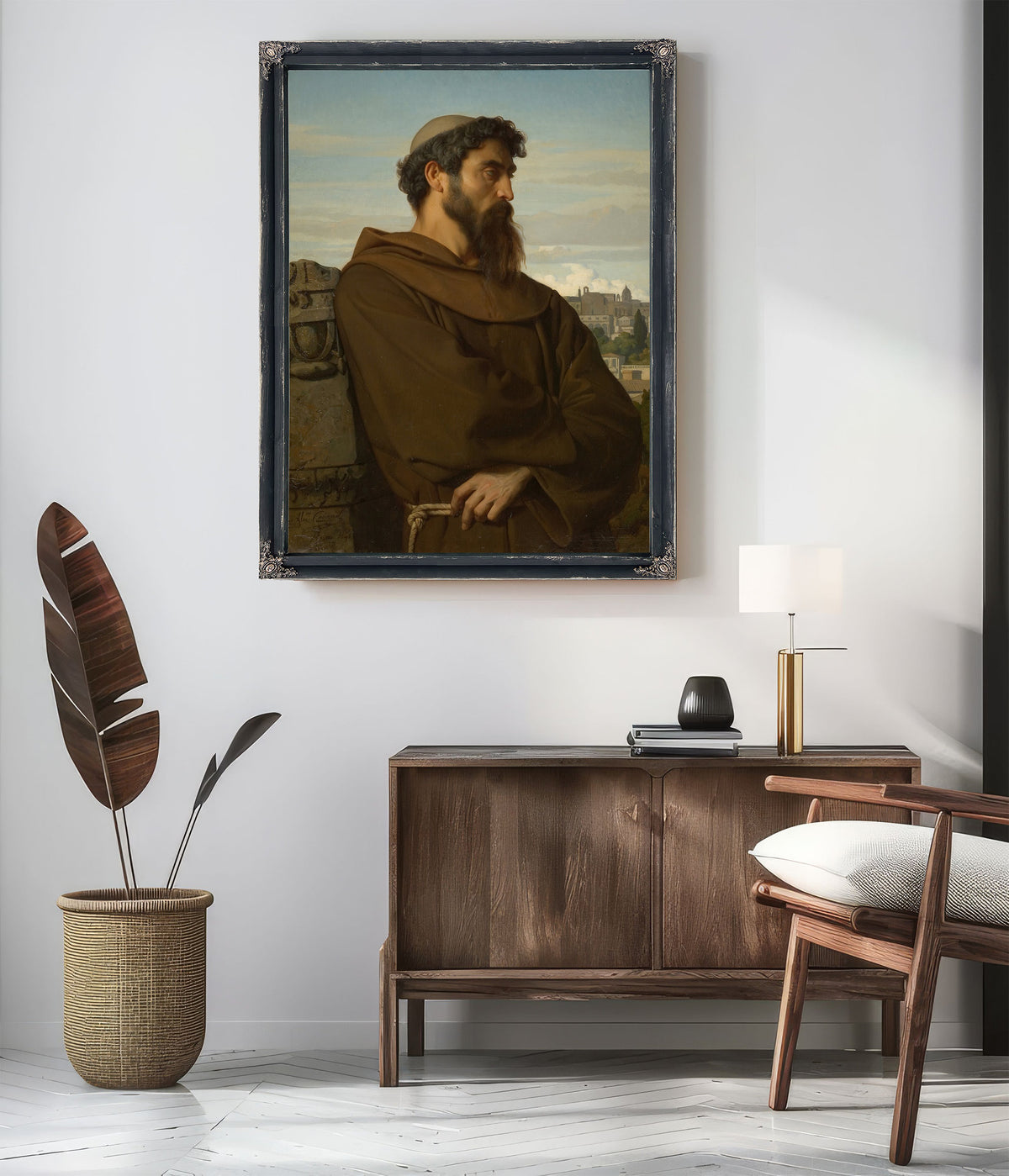 Un Penseur Jeune Moine Romain 1848 By Alexandre Cabanel