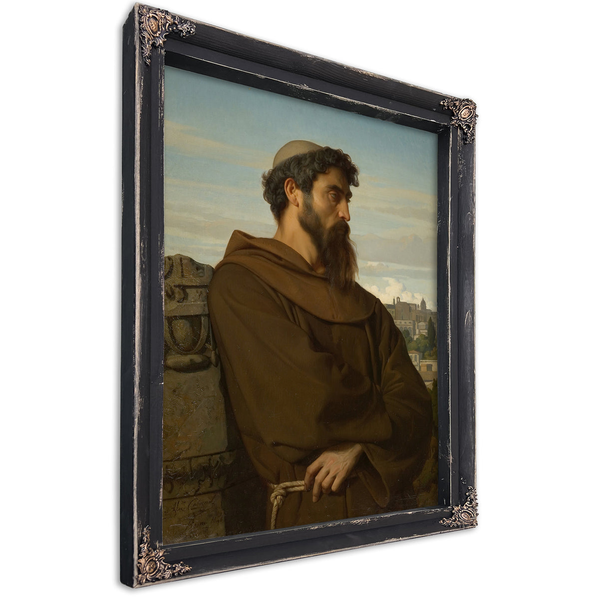 Un Penseur Jeune Moine Romain 1848 By Alexandre Cabanel