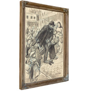 A Man a City Street Surrounded By Alexandre Steinlen