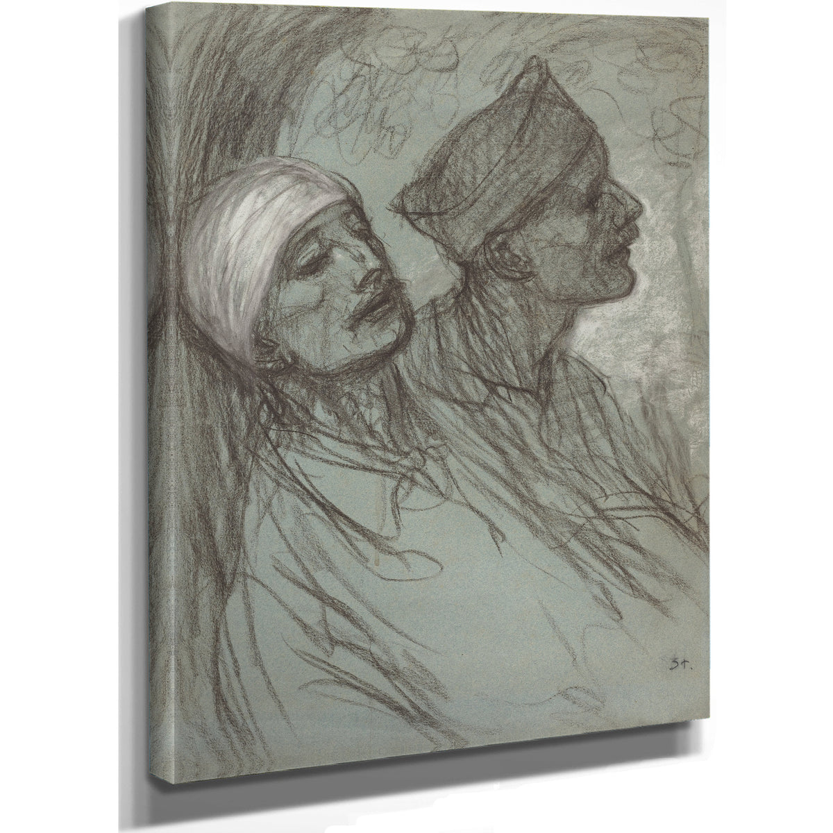 A Wounded Soldier His Comrade By Alexandre Steinlen