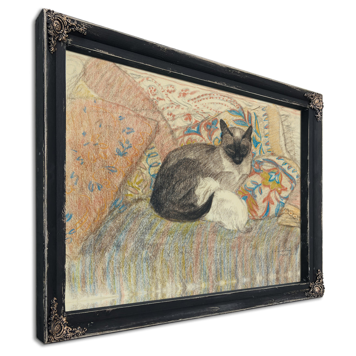 Cat Her Kitten By Alexandre Steinlen
