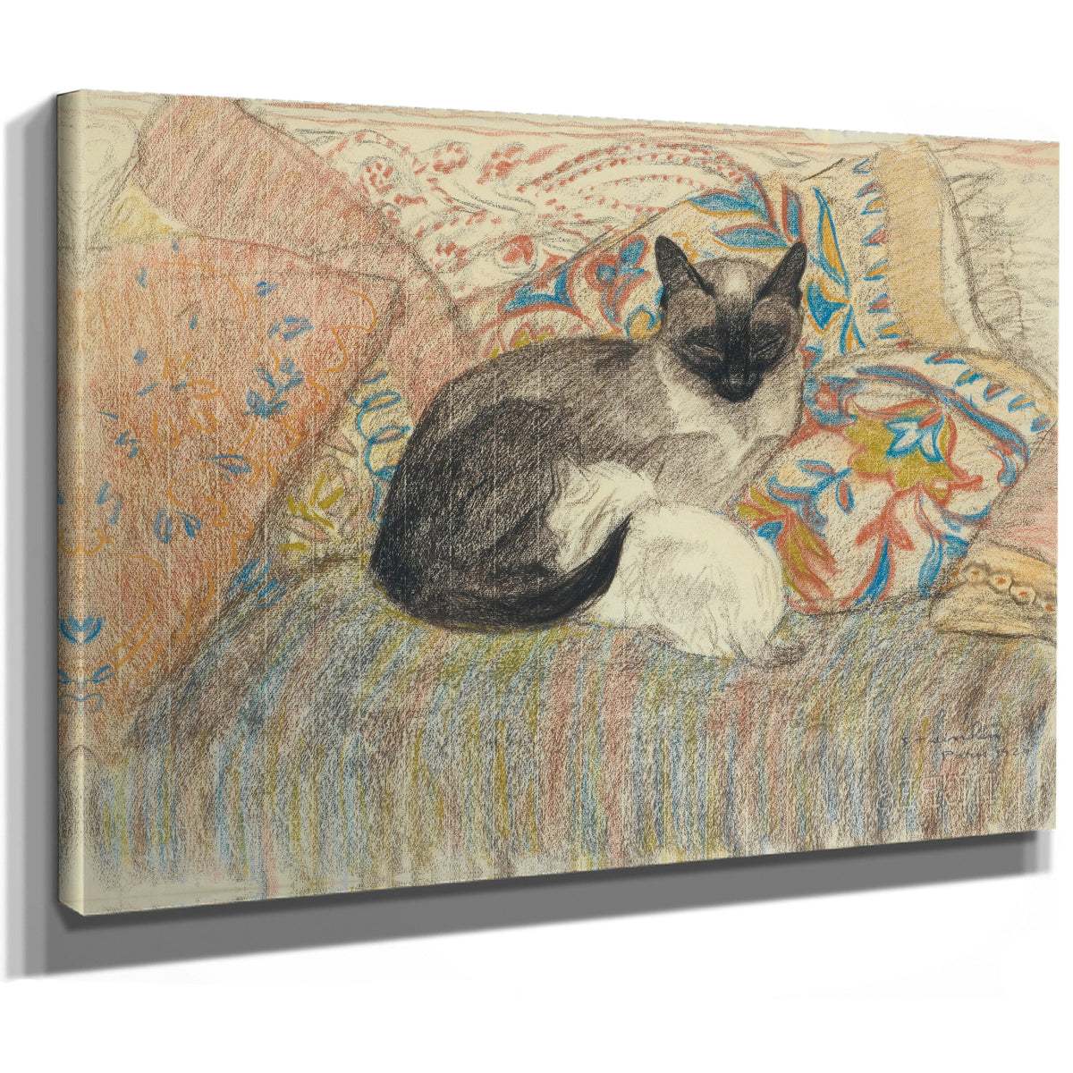 Cat Her Kitten By Alexandre Steinlen