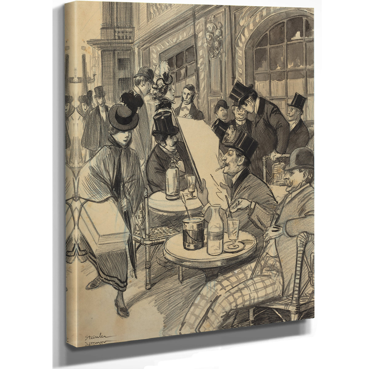 Chez Maxime By Alexandre Steinlen