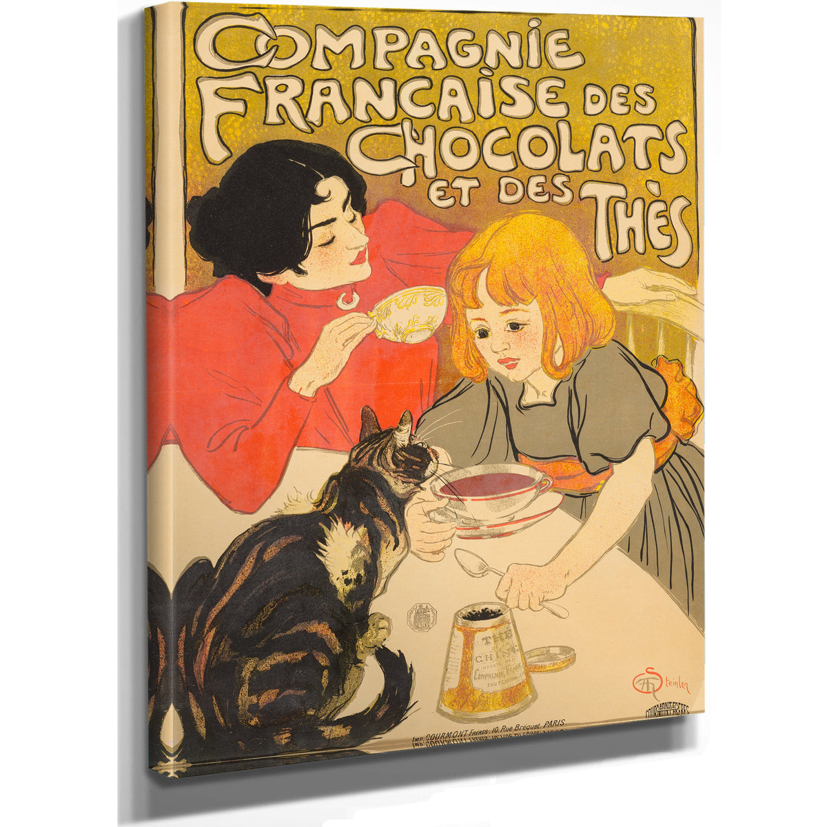 Compagnie Francaise Des Chocolats et By Alexandre Steinlen