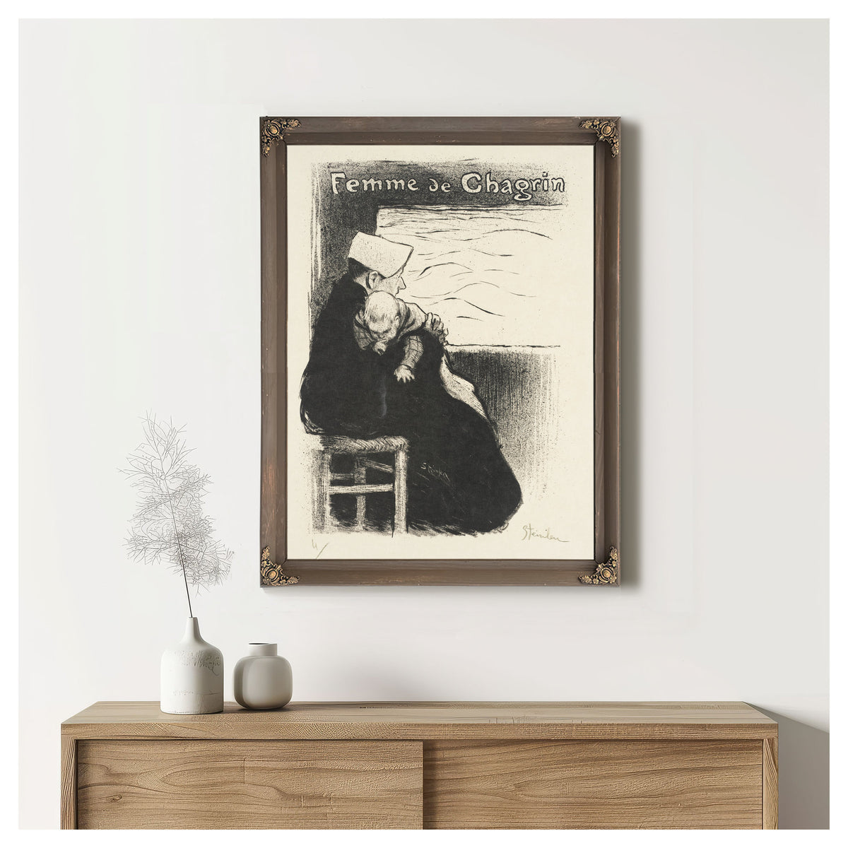 Femme de Chagrin By Alexandre Steinlen
