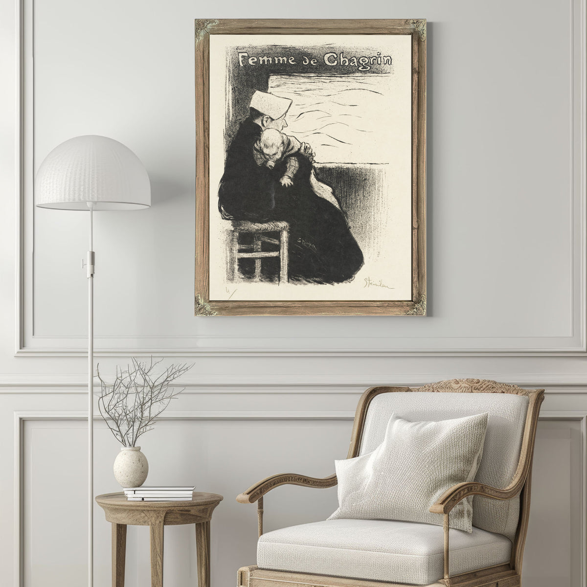 Femme de Chagrin By Alexandre Steinlen