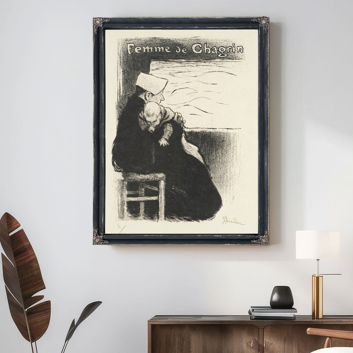 Femme de Chagrin By Alexandre Steinlen
