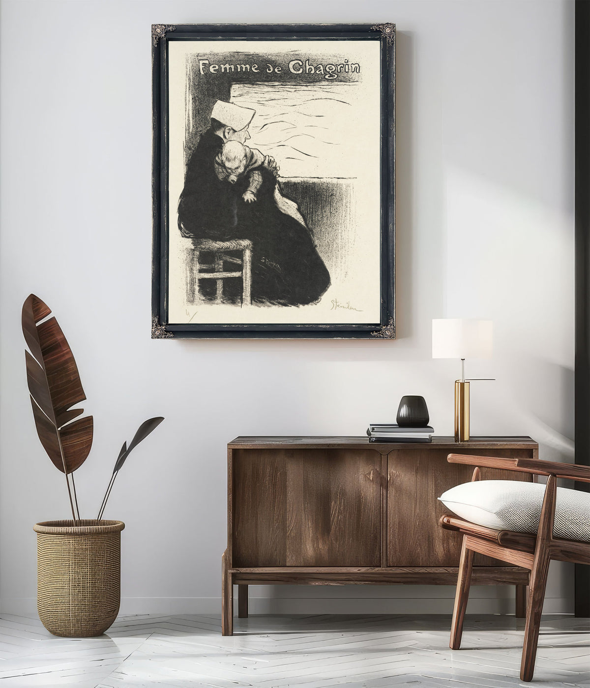 Femme de Chagrin By Alexandre Steinlen