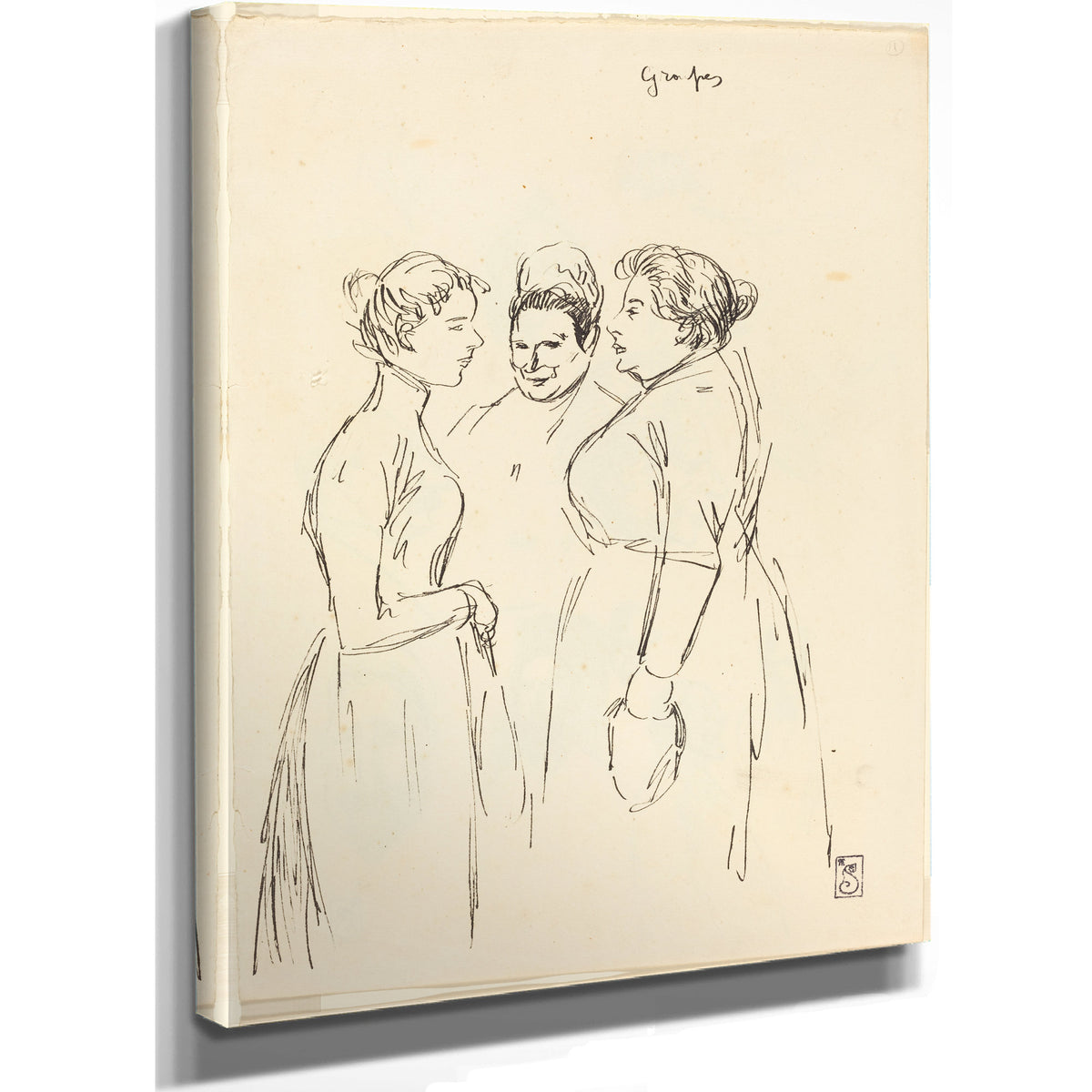 Gossiping Women By Alexandre Steinlen