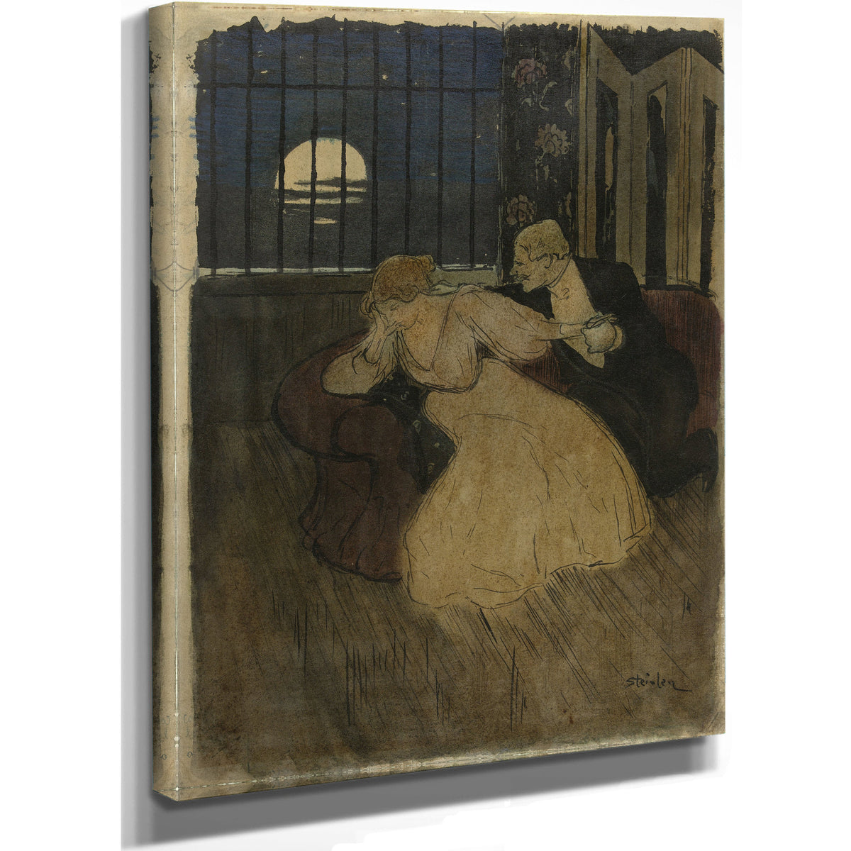 Heer Rok Tracht Een Twijfelende Dame By Alexandre Steinlen