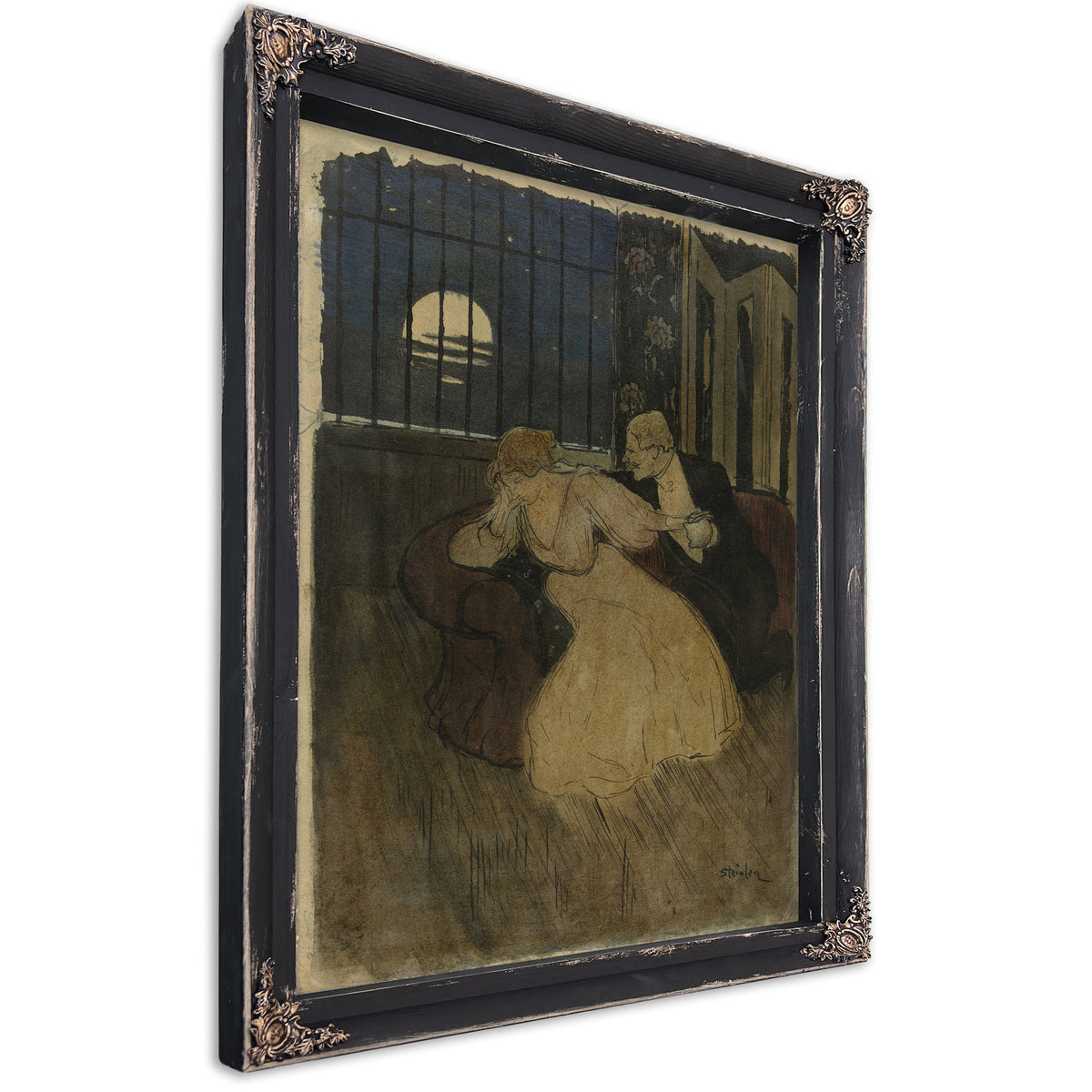 Heer Rok Tracht Een Twijfelende Dame By Alexandre Steinlen