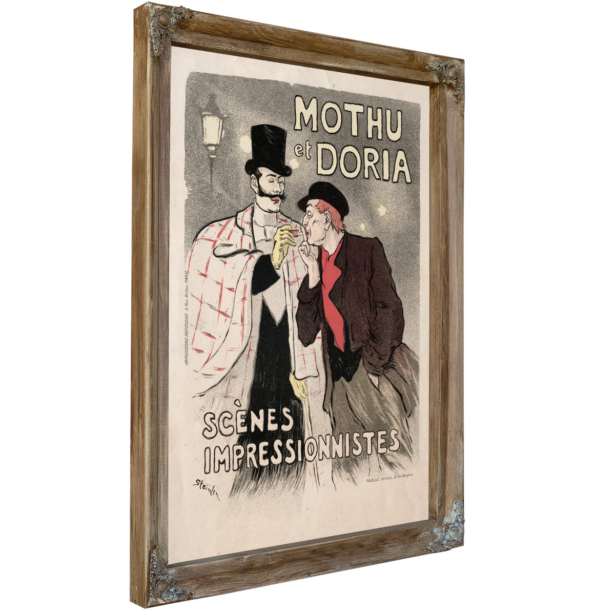 Mothu et Doria Scenes Impressionistes By Alexandre Steinlen