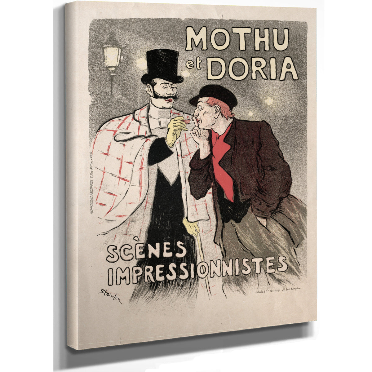 Mothu et Doria Scenes Impressionistes By Alexandre Steinlen