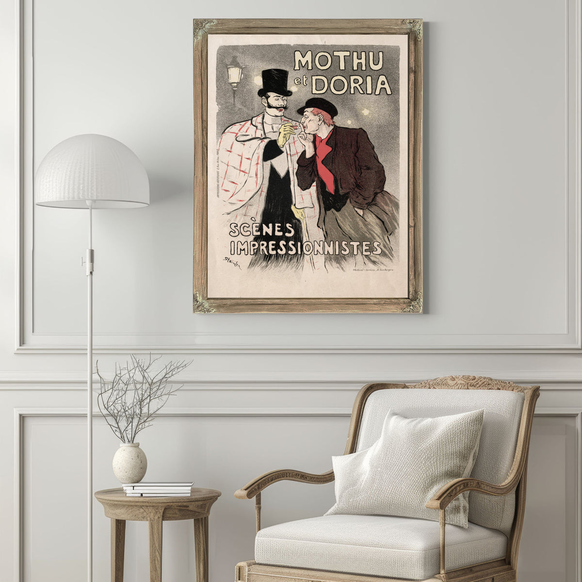 Mothu et Doria Scenes Impressionistes By Alexandre Steinlen
