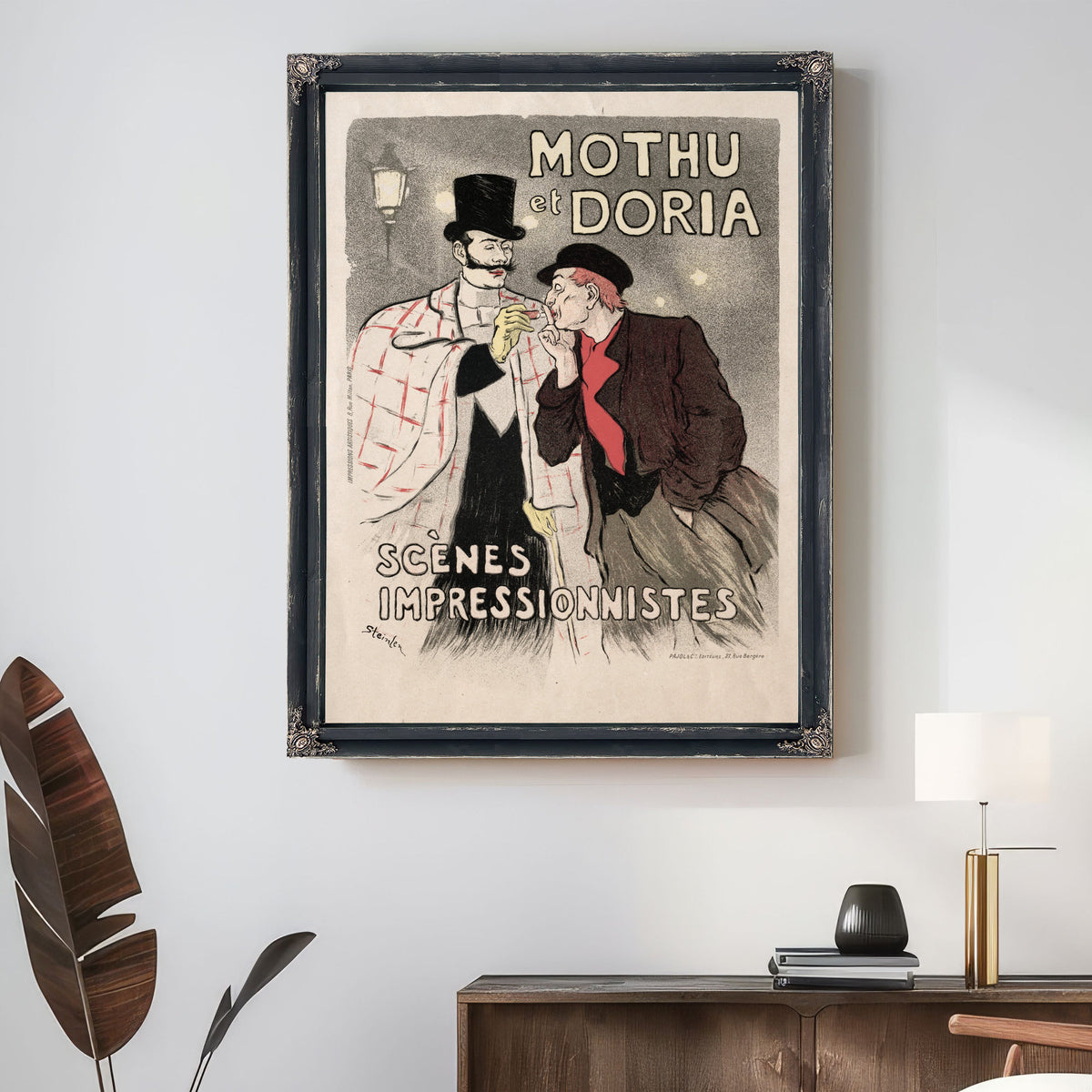 Mothu et Doria Scenes Impressionistes By Alexandre Steinlen