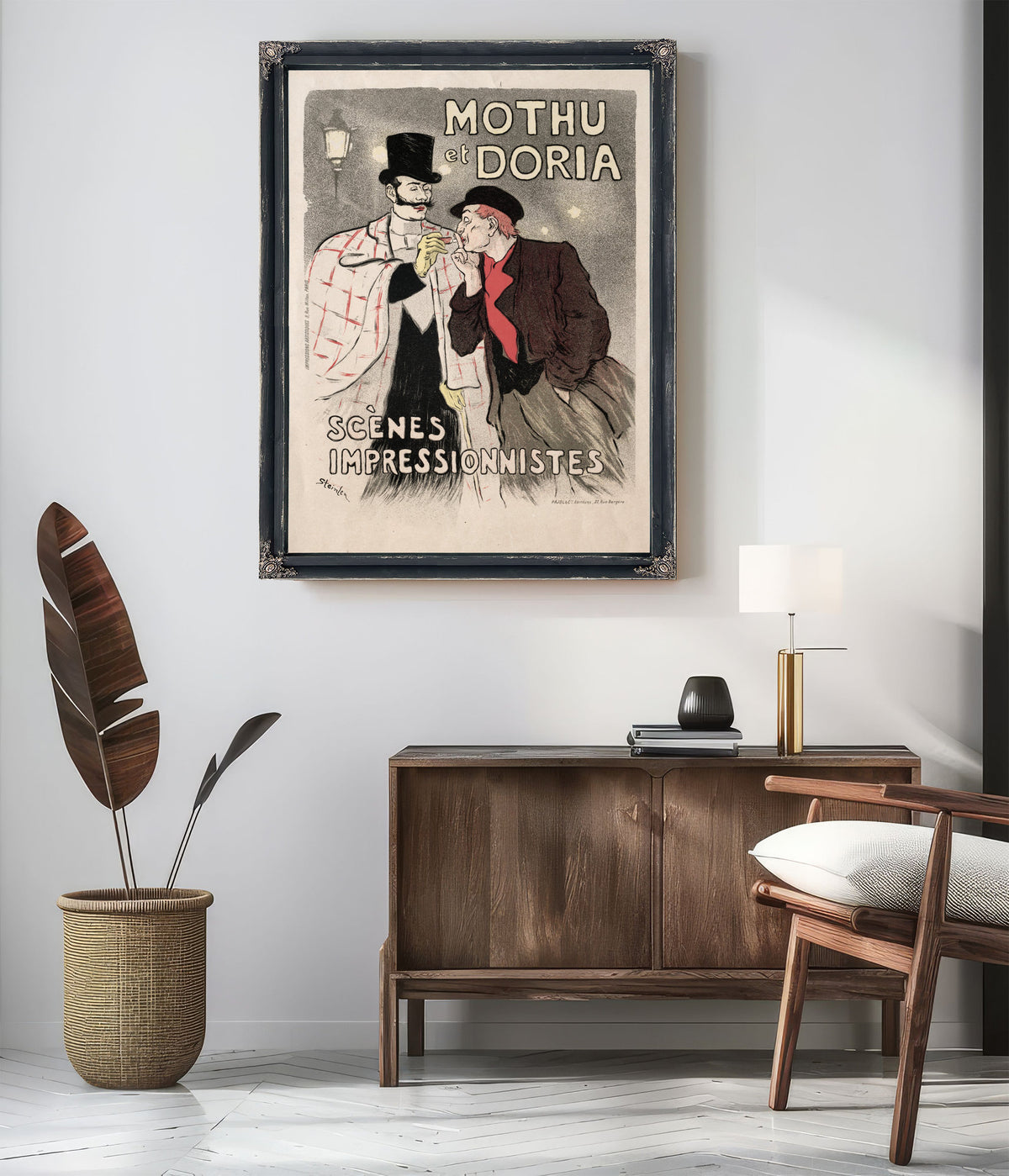 Mothu et Doria Scenes Impressionistes By Alexandre Steinlen