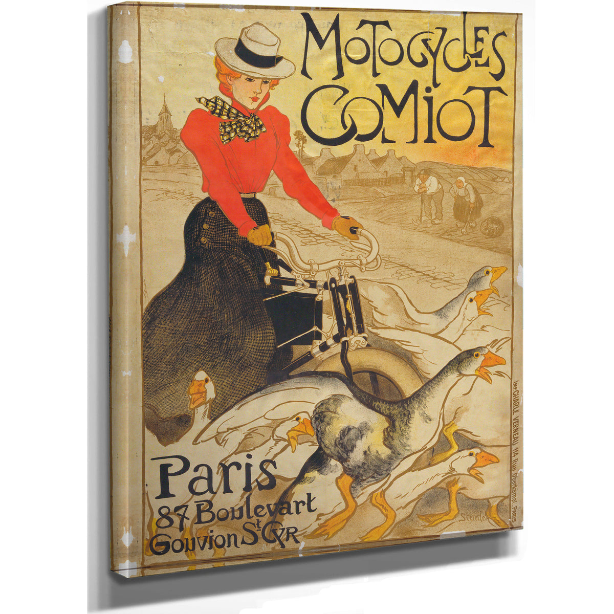 Motocycles Comiot By Alexandre Steinlen
