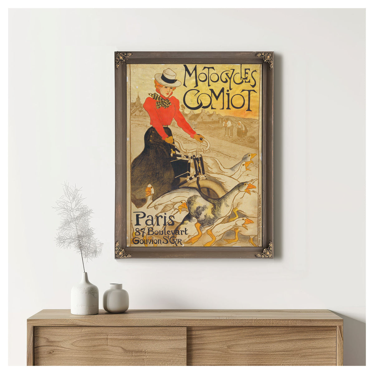 Motocycles Comiot By Alexandre Steinlen