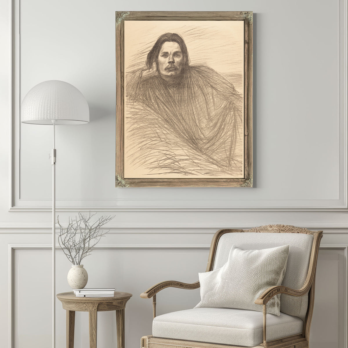 Portrait Maxim Gorki By Alexandre Steinlen