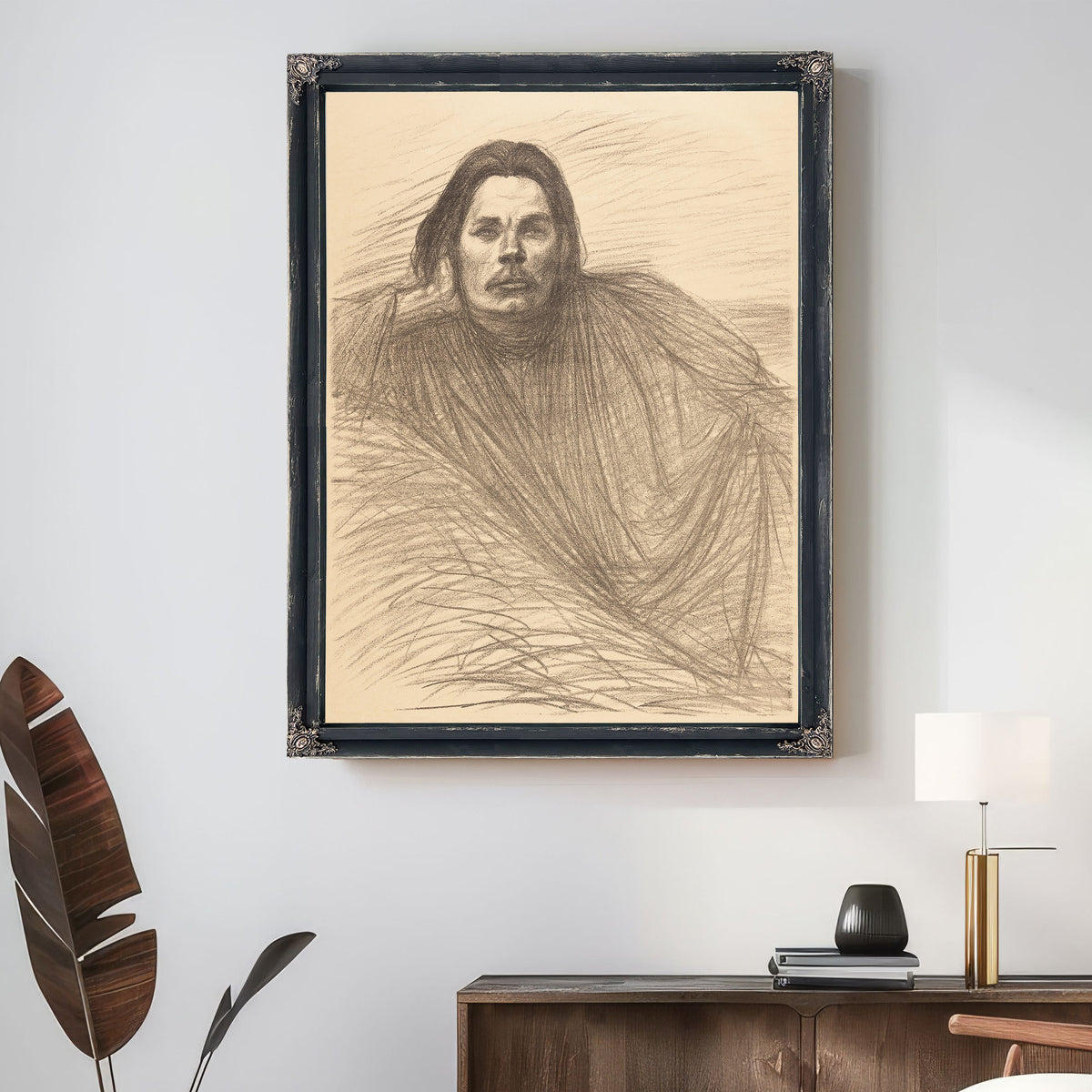 Portrait Maxim Gorki By Alexandre Steinlen