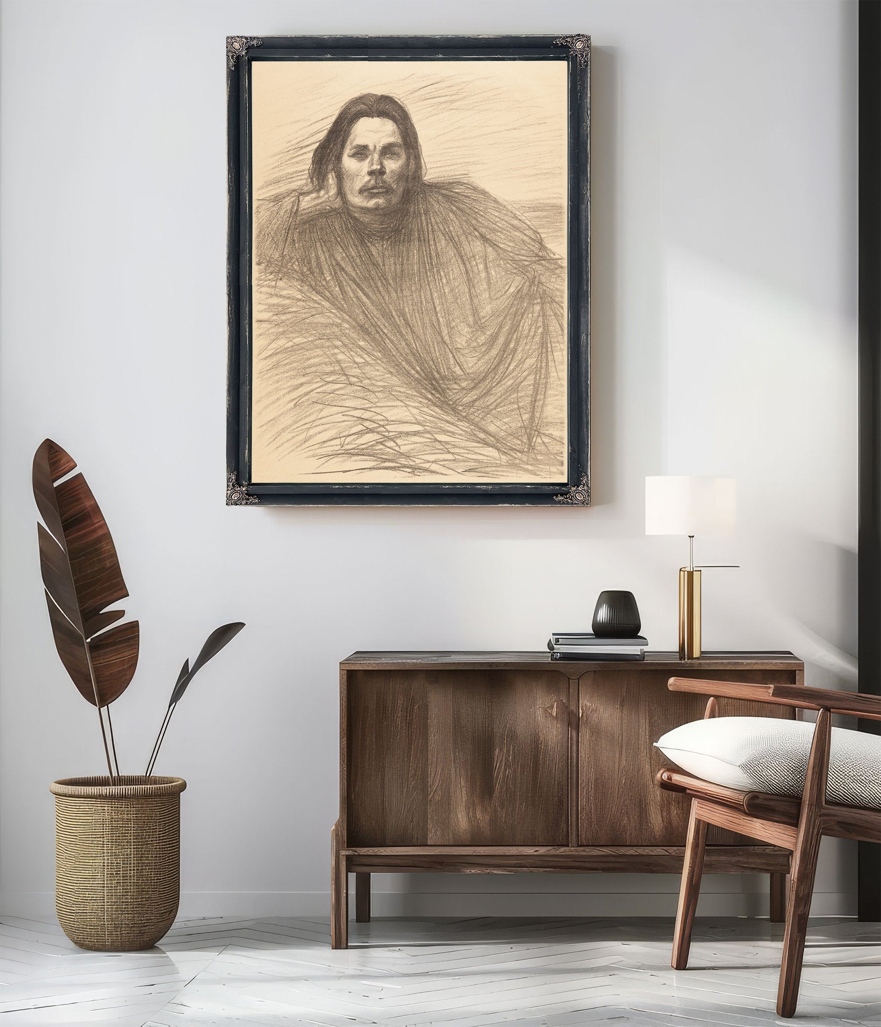Portrait Maxim Gorki By Alexandre Steinlen