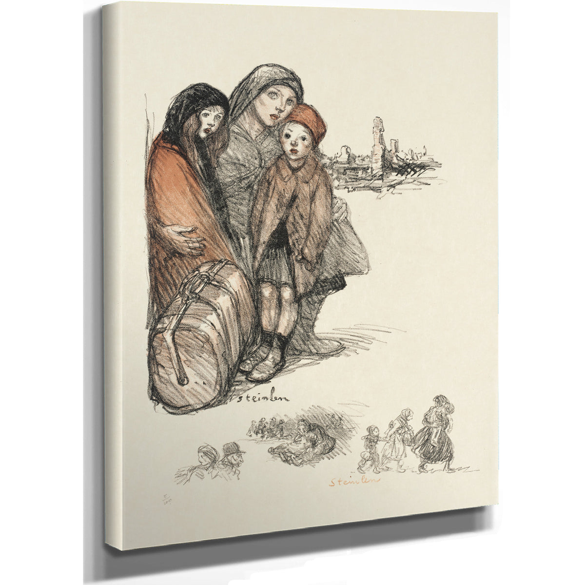Refugies 1 By Alexandre Steinlen