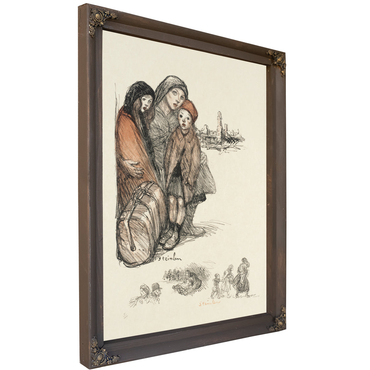 Refugies 1 By Alexandre Steinlen