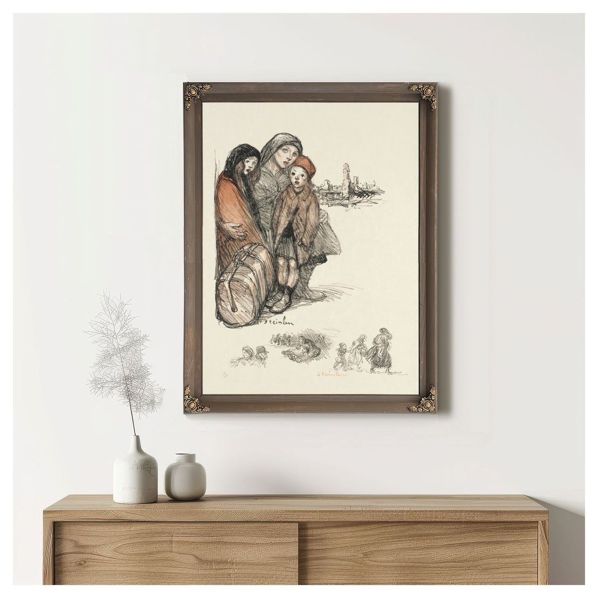 Refugies 1 By Alexandre Steinlen