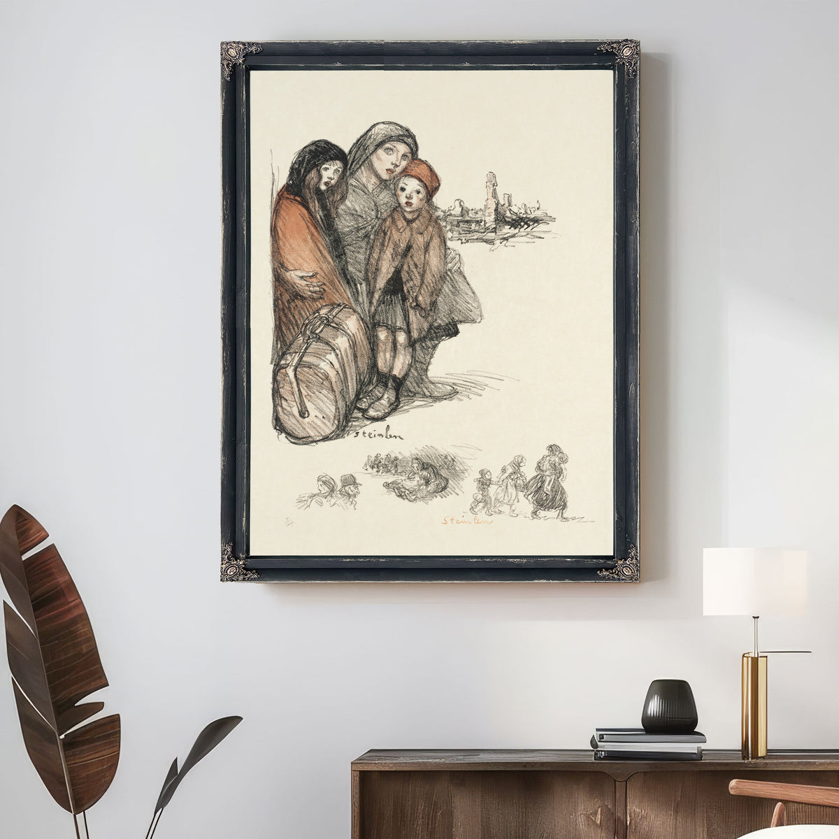 Refugies 1 By Alexandre Steinlen
