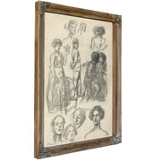 Sketches Lovers a Bench By Alexandre Steinlen