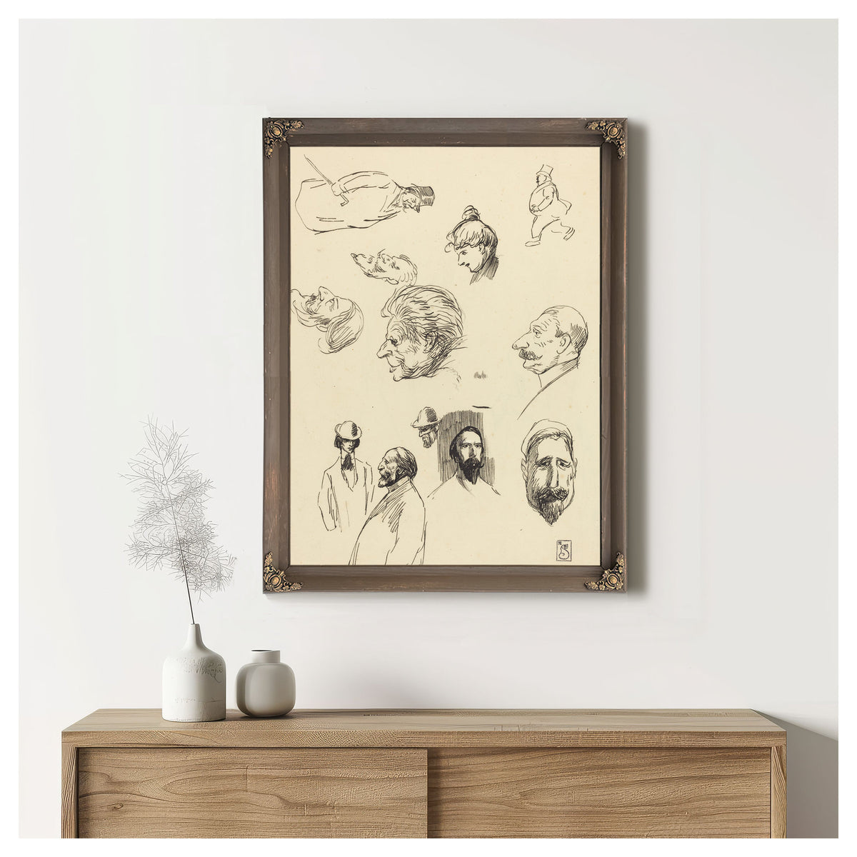 Studies Figures Heads By Alexandre Steinlen