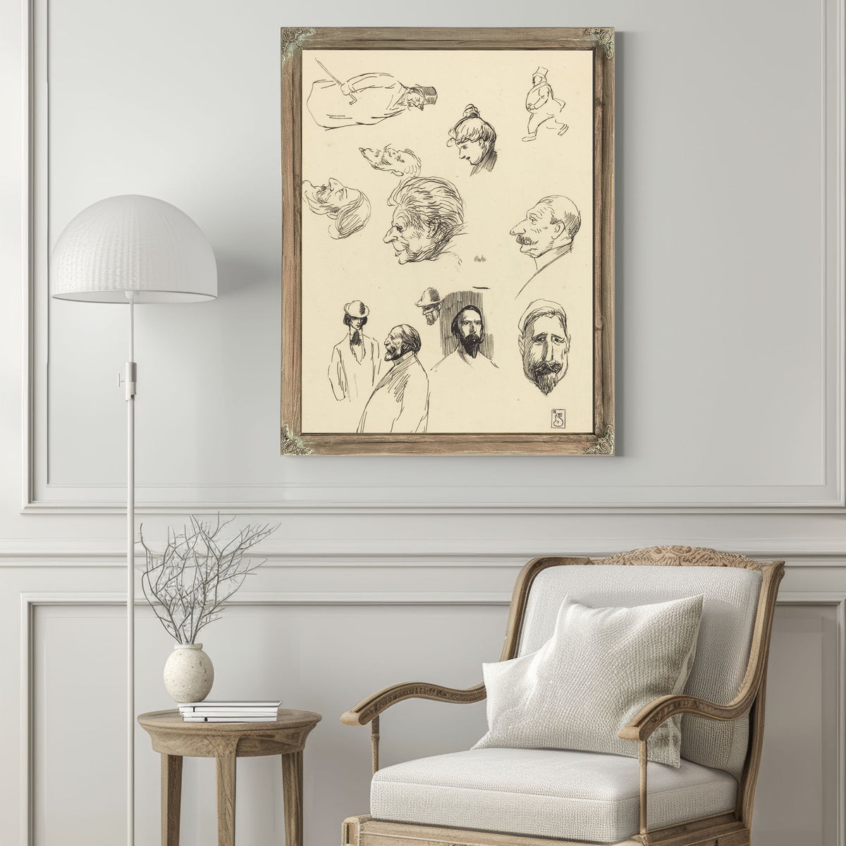 Studies Figures Heads By Alexandre Steinlen