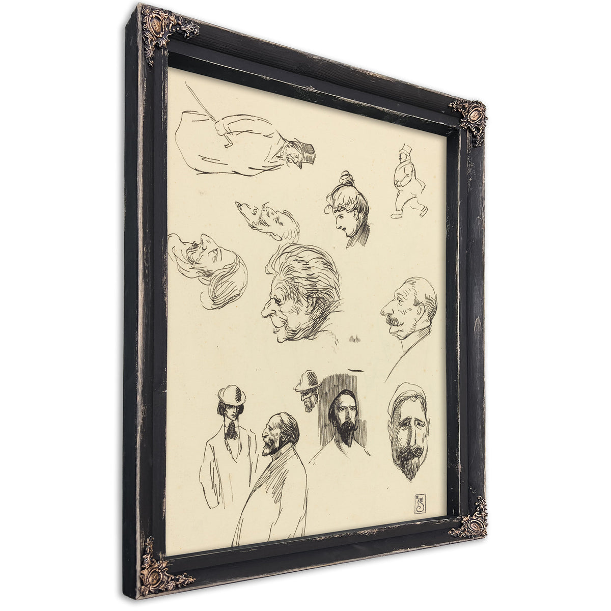 Studies Figures Heads By Alexandre Steinlen